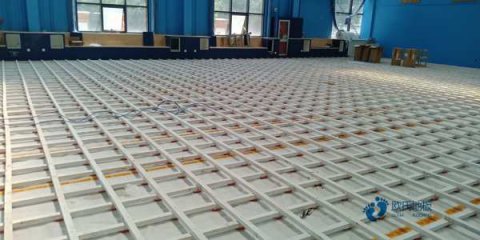 學(xué)?；@球場(chǎng)地地板生產(chǎn)流程